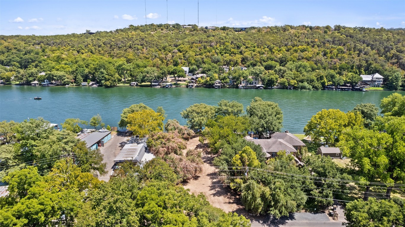 2805 Pearce Road Austin, TX 78730 - Photo 12 of 24 an aerial view of a house with a lake view