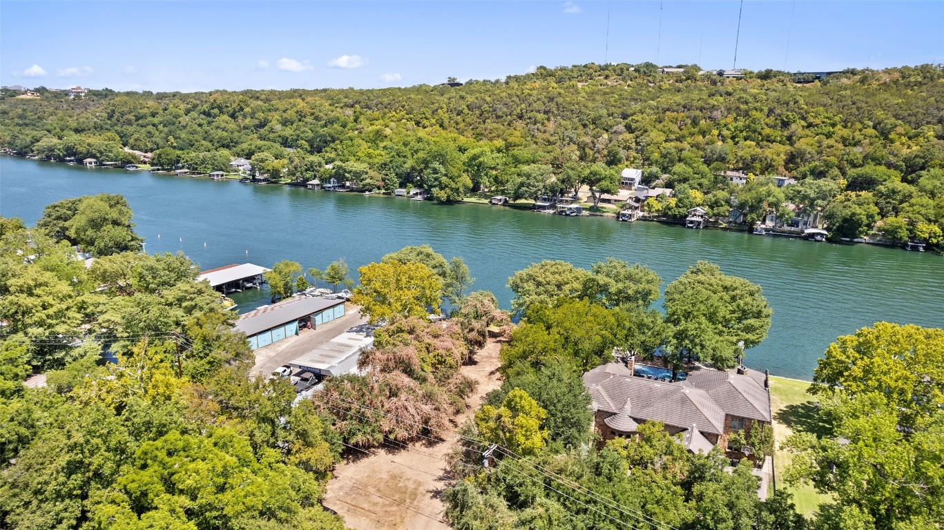 2805 Pearce Road Austin, TX 78730 - Photo 2 of 24 an aerial view of a houses with a lake view