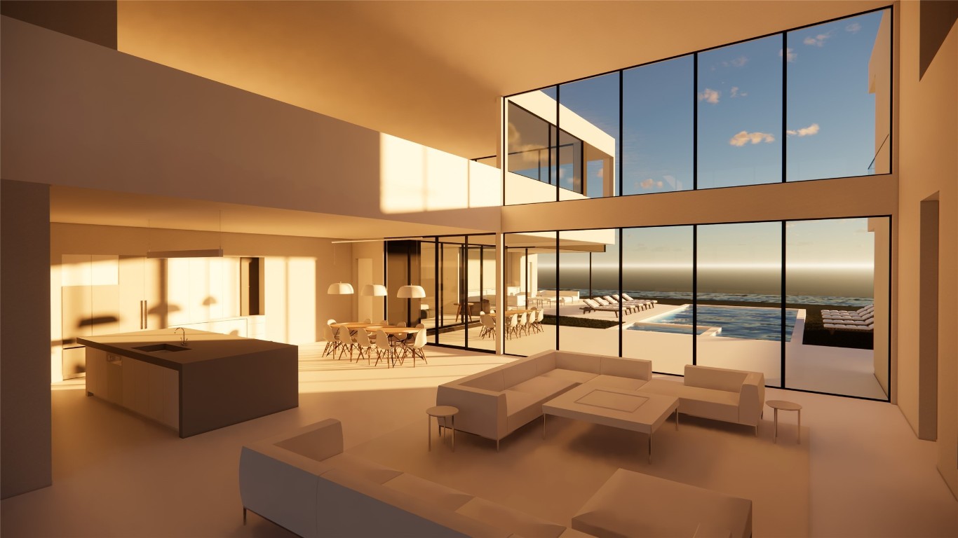 2805 Pearce Road Austin, TX 78730 - Photo 23 of 24 a living room with kitchen view and a large window