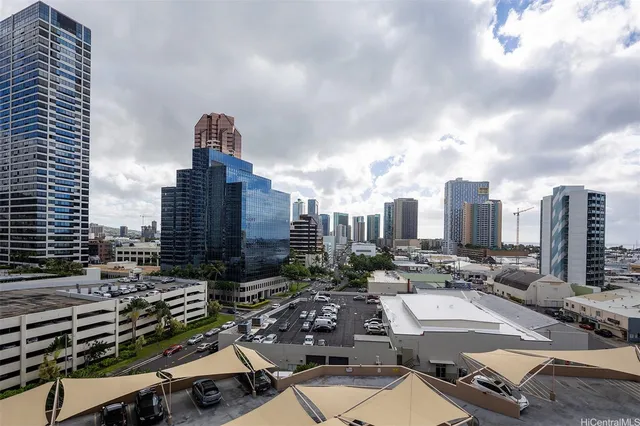 a city view with lot of high rise buildings