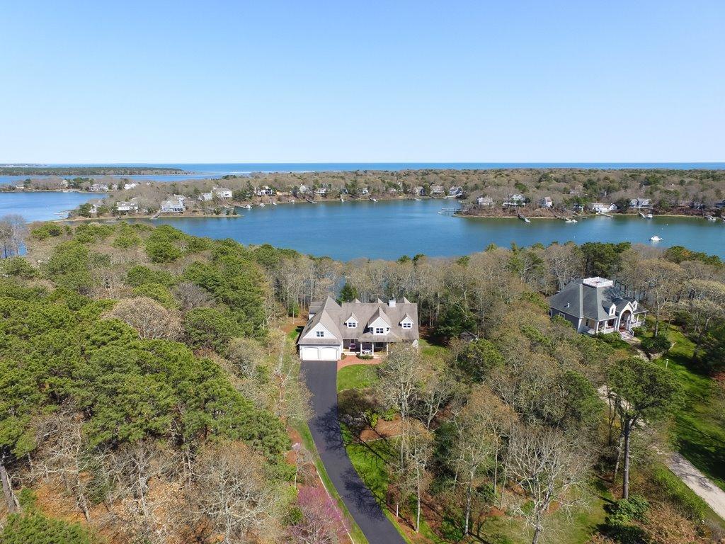 15 Harbor Ridge Road Mashpee, MA 02649 - Photo 24 of 27 an aerial view of a house with a lake view