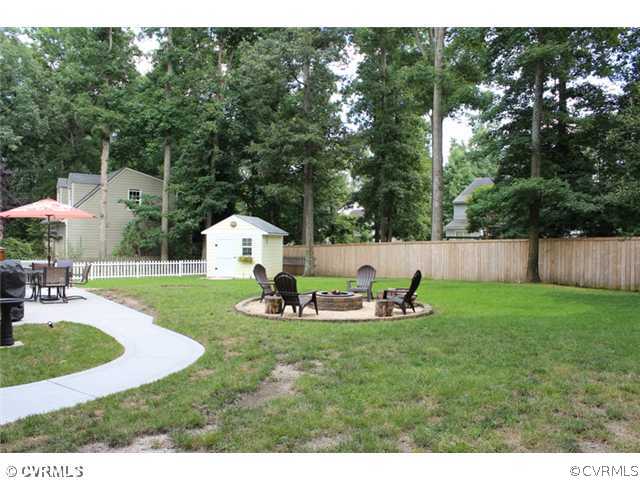603 Rothschild Drive Chester, VA 23836 - Photo 20 of 24 Yard/Garden - The fire pit is the perfect spot to