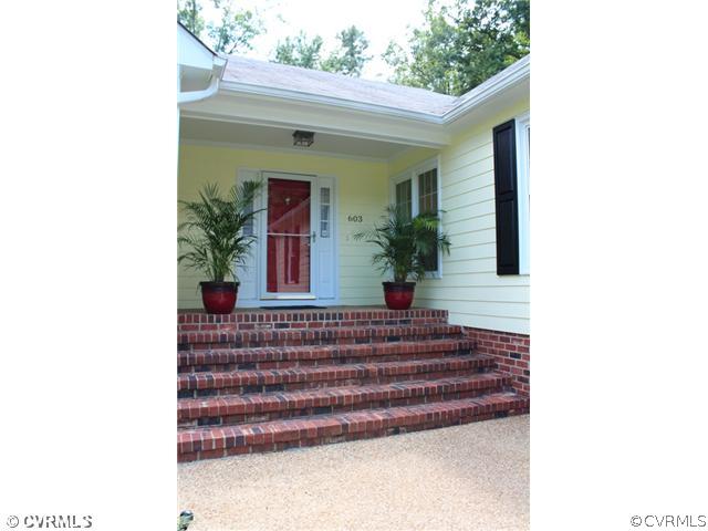 603 Rothschild Drive Chester, VA 23836 - Photo 3 of 24 Exterior Front - The brick steps lead up from the