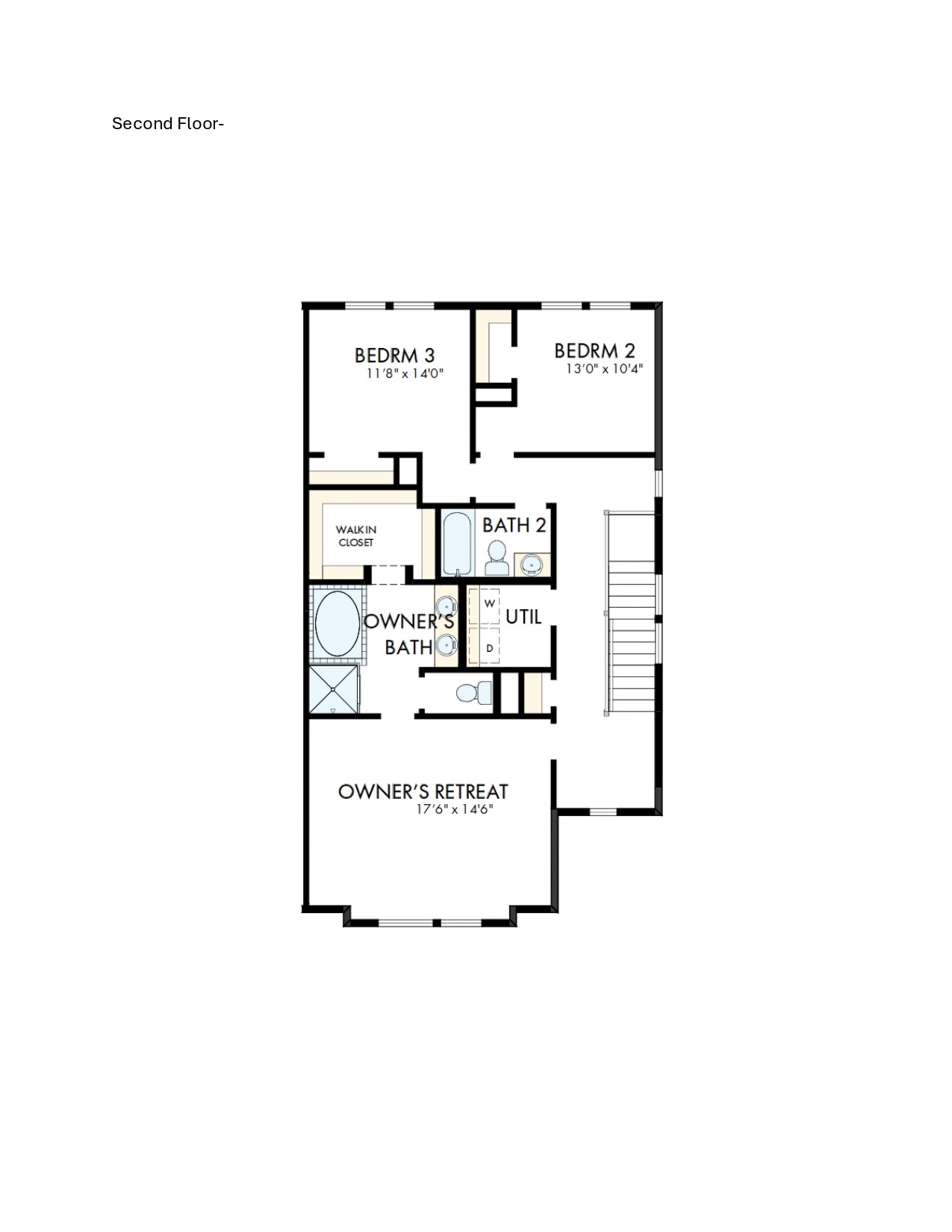 1008 B Brickell Loop Austin, TX 78744 - Photo 17 of 17 Floor Plan - 2nd Floor