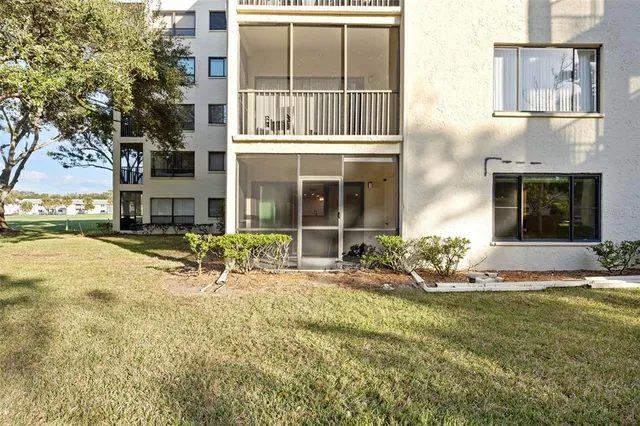 a view of a terrace with furniture and a table