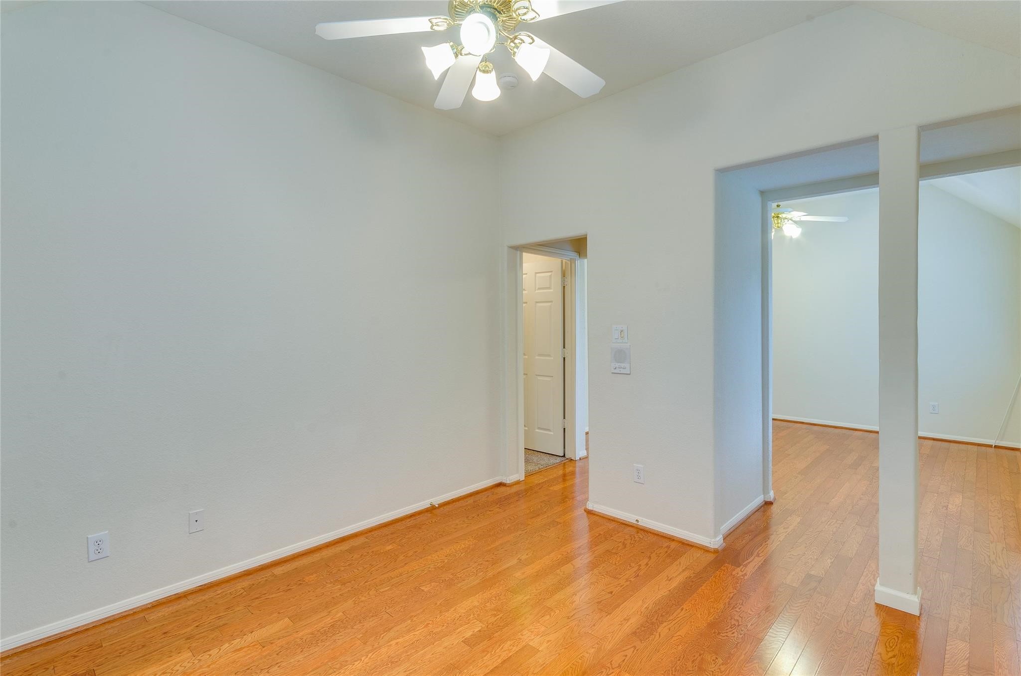4019 Angel Spring Drive Sugar Land, TX 77479 - Photo 43 of 50 an empty room with wooden floor and fan