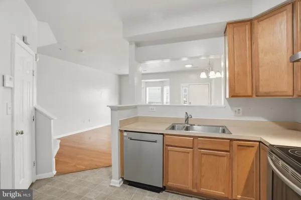 a view of a hallway with closet