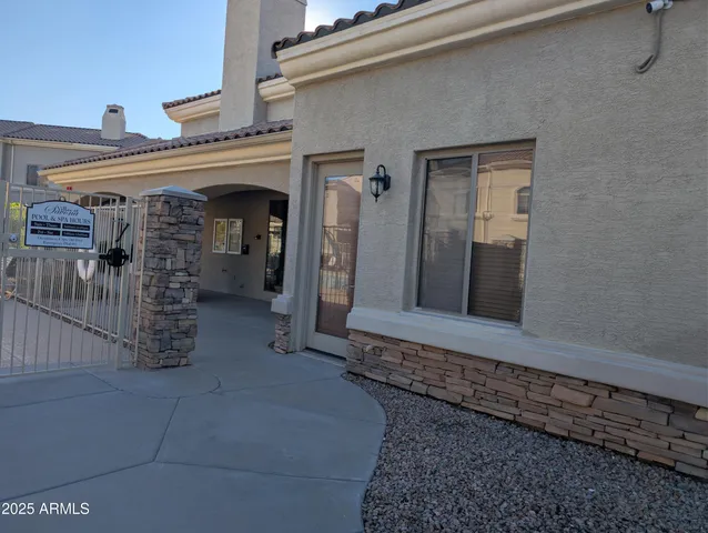 a view of a entryway of the house
