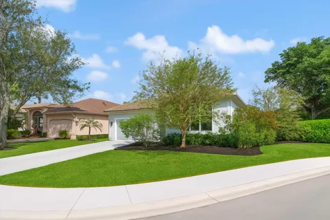 a house view with a garden space