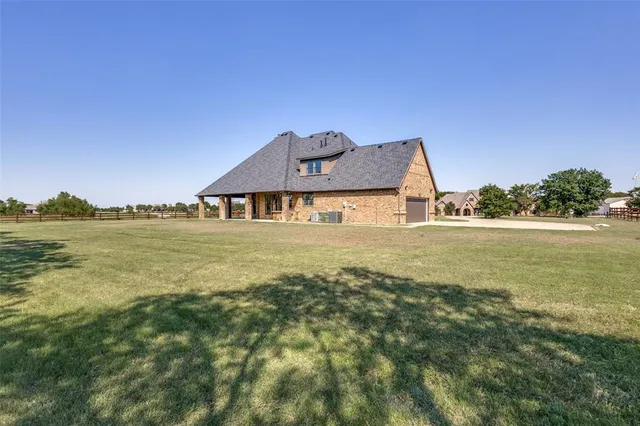a house view with a garden space