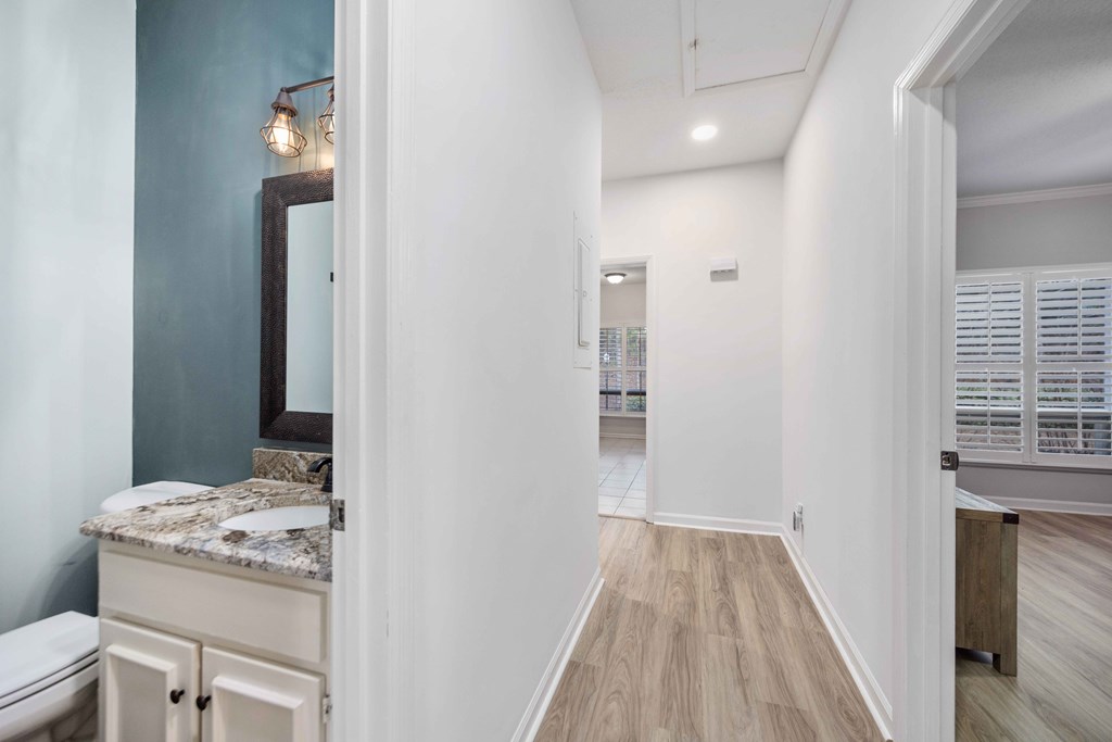 6500 Standing Boy Road, Unit 24 Columbus, GA 31904 - Photo 17 of 23 a view of hallway with washer and dryer