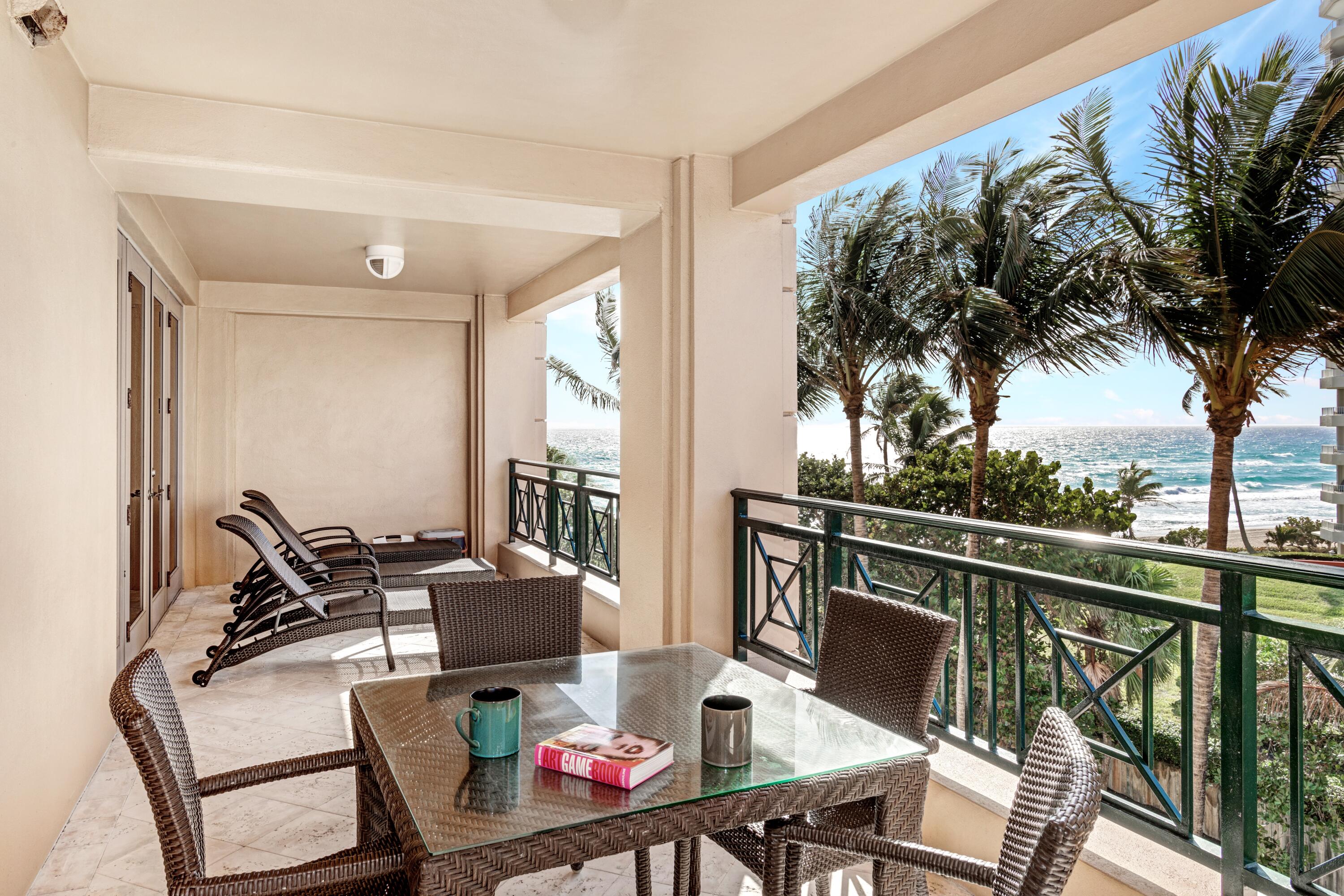 400 South Ocean Boulevard, Unit R17 Boca Raton, FL 33432 - Photo 16 of 32 BALCONY TO OCEAN