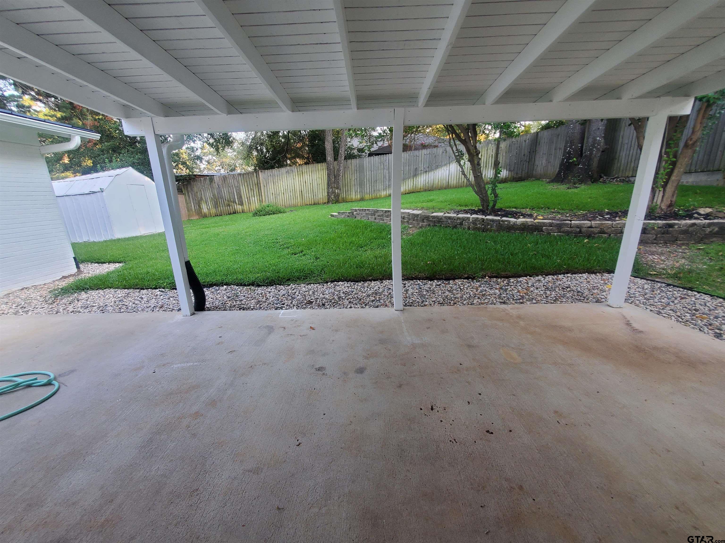 2917 Amy Lane Tyler, TX 75701 - Photo 30 of 36 a view of a porch with furniture and a barn