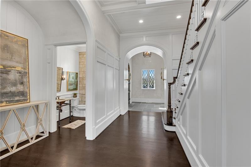 560 Lost River Bend Milton, GA 30004 - Photo 21 of 62 a view of a hallway view with floor to ceiling window and wooden floor