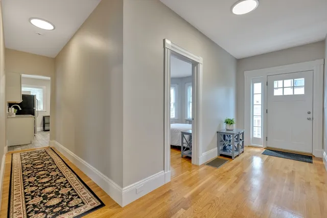 wooden floor with a window