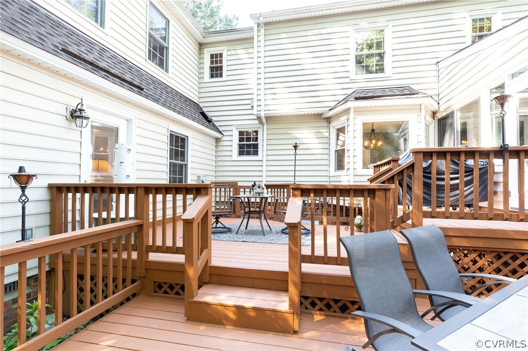 14302 Huntgate Woods Road Midlothian, VA 23112 - Photo 40 of 50 a view of a chairs with a porch