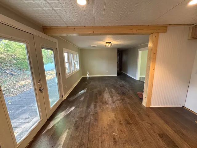 a view of hallway with stairs
