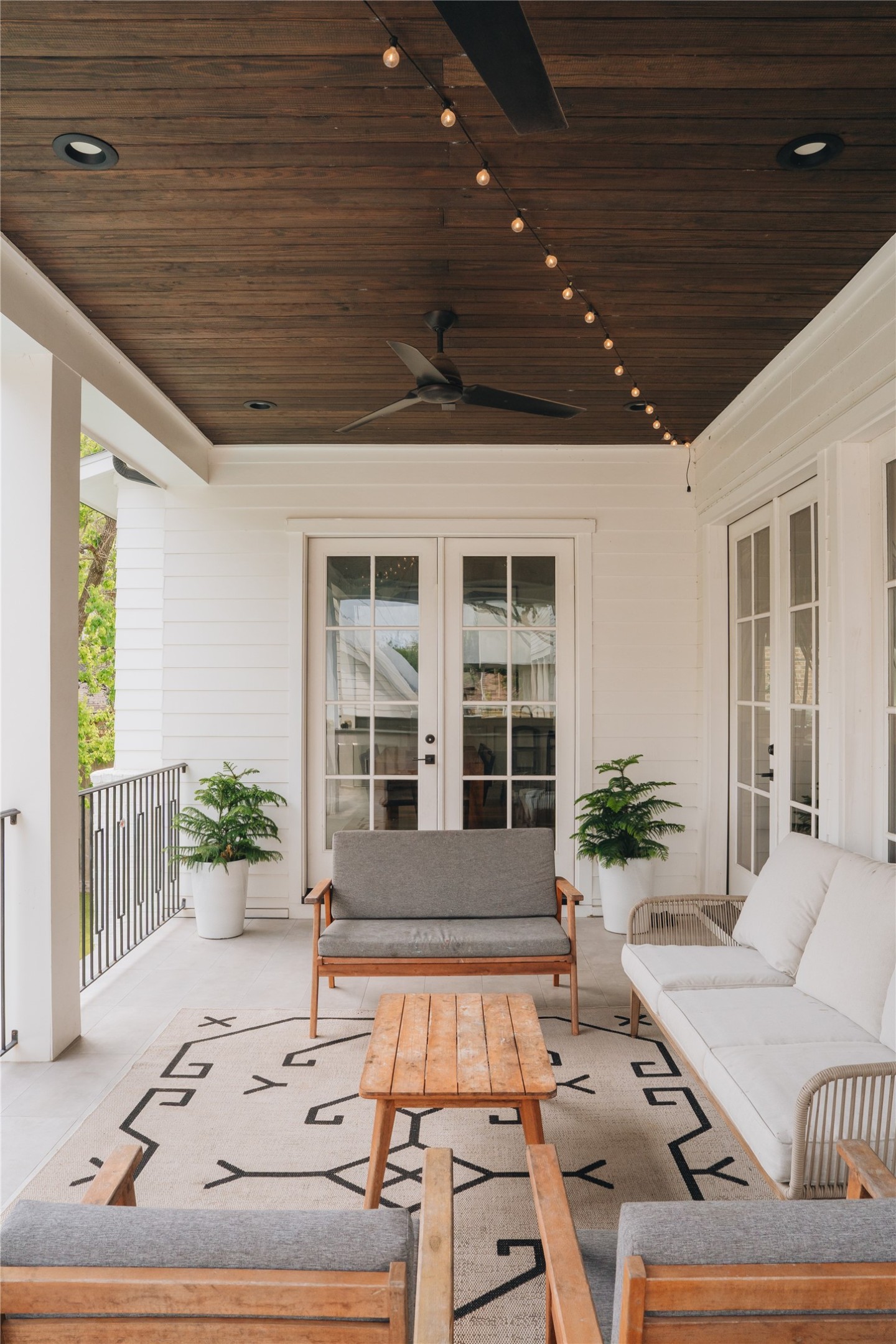 3817 Aberdeen Way Houston, TX 77025 - Photo 40 of 45 Exit the French doors off the living room onto your patio with room for everyone.