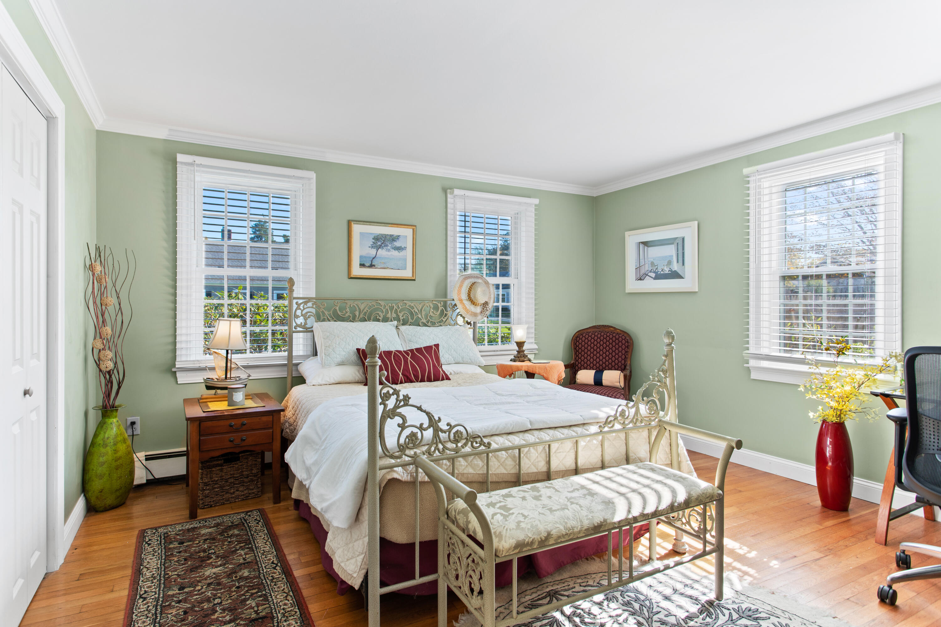 85 Stonehedge Road Barnstable, MA 02630 - Photo 27 of 41 a bedroom with a bed and wooden floor