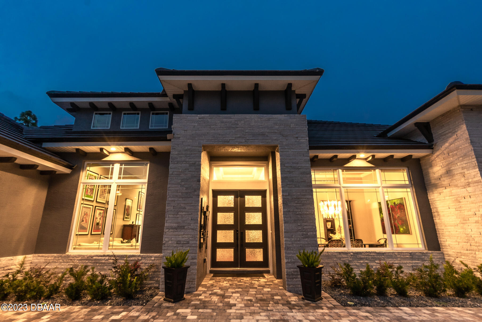 1019 Sudbury Lane Ormond Beach, FL 32174 - Photo 80 of 94 Night View of Front Door