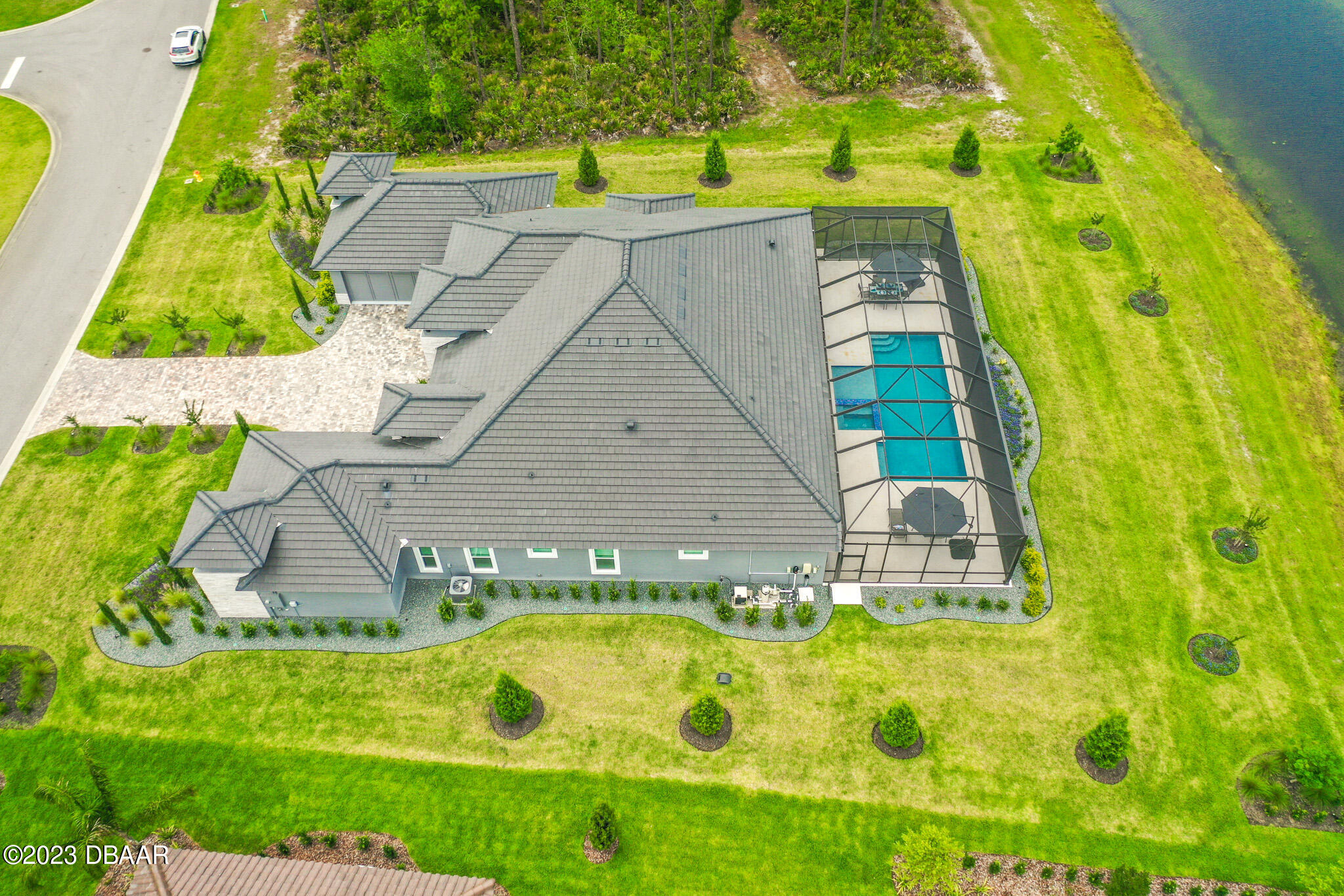 1019 Sudbury Lane Ormond Beach, FL 32174 - Photo 88 of 94 Aerial View of Backyard to Water
