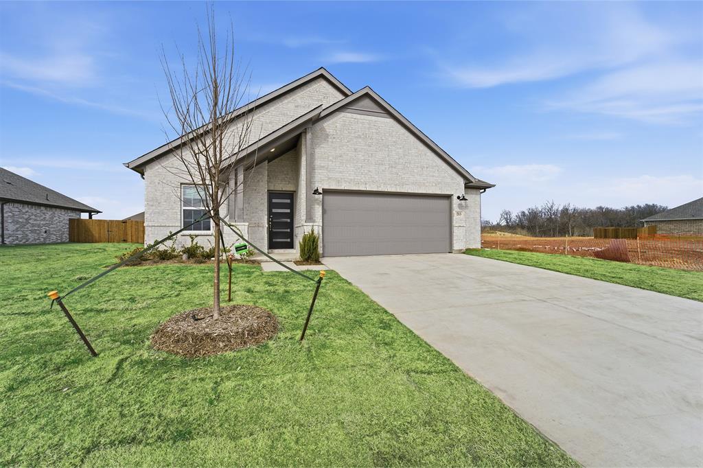 213 Charismatic Road Waxahachie, TX 75165 - Photo 2 of 21 a view of a house with backyard and trees