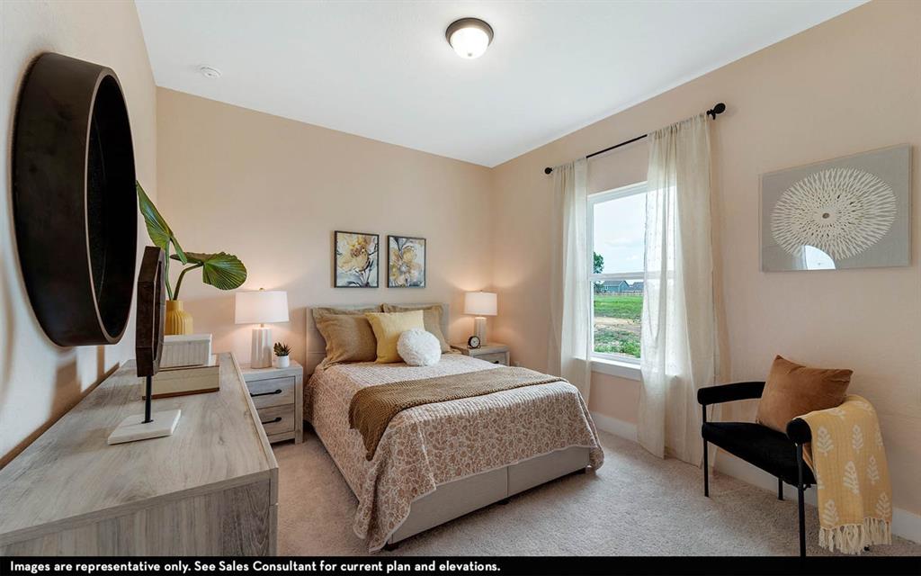 213 Charismatic Road Waxahachie, TX 75165 - Photo 6 of 25 a bedroom with a bed chair and a window