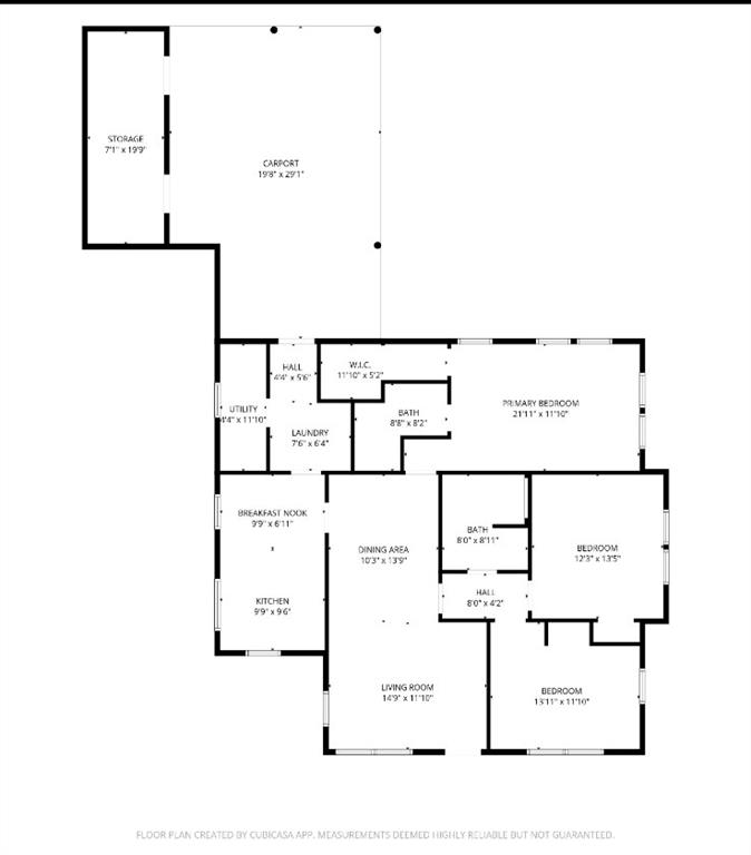 1605 South Houston Street Kaufman, TX 75142 - Photo 27 of 27 a picture of floor plan