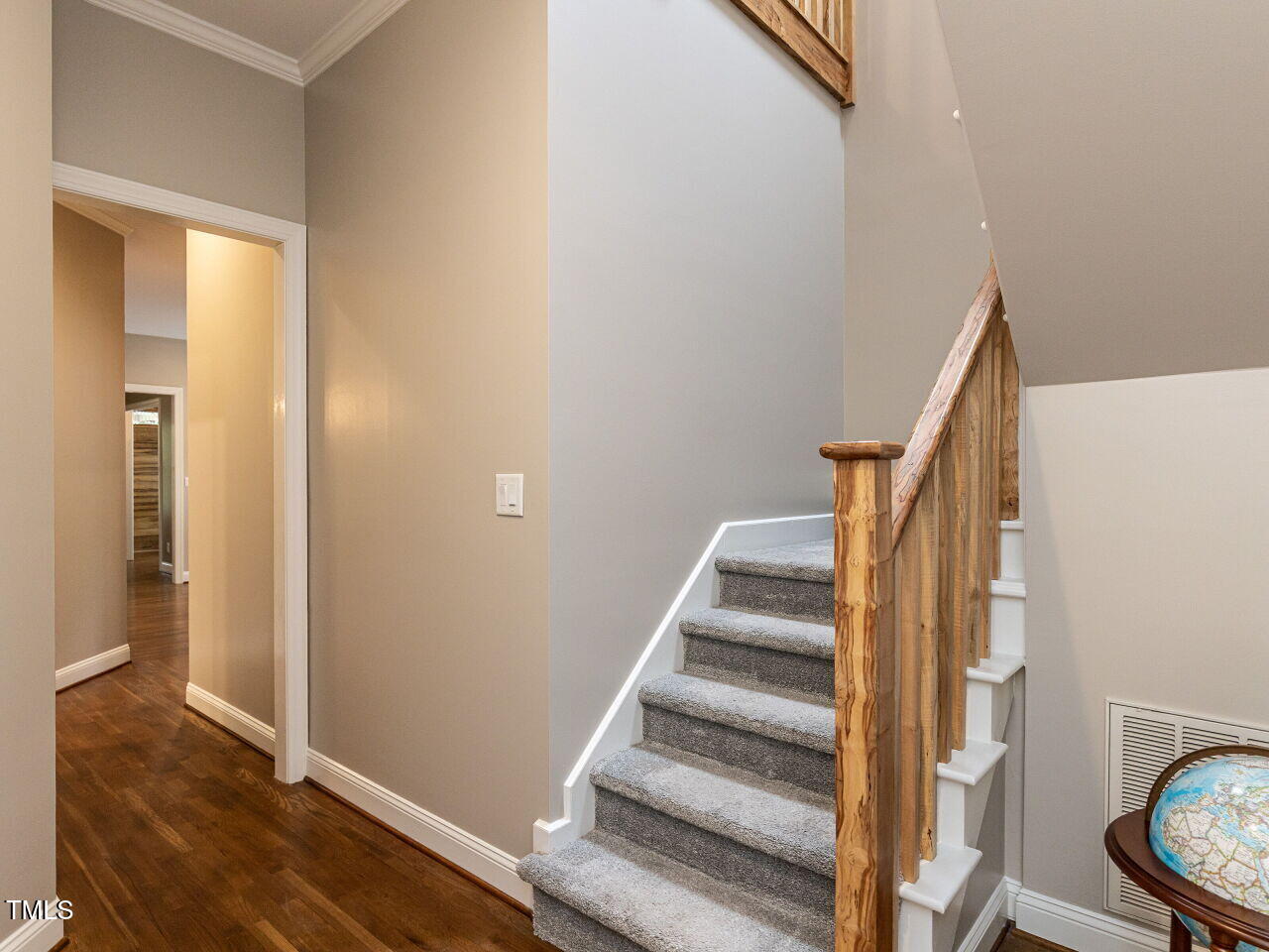3108 Agecroft Road Raleigh, NC 27608 - Photo 24 of 42 a view of entryway with wooden floor
