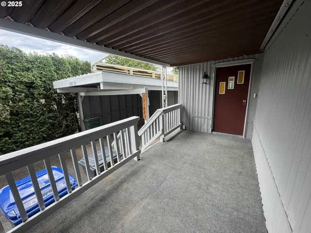 a view of porch with furniture