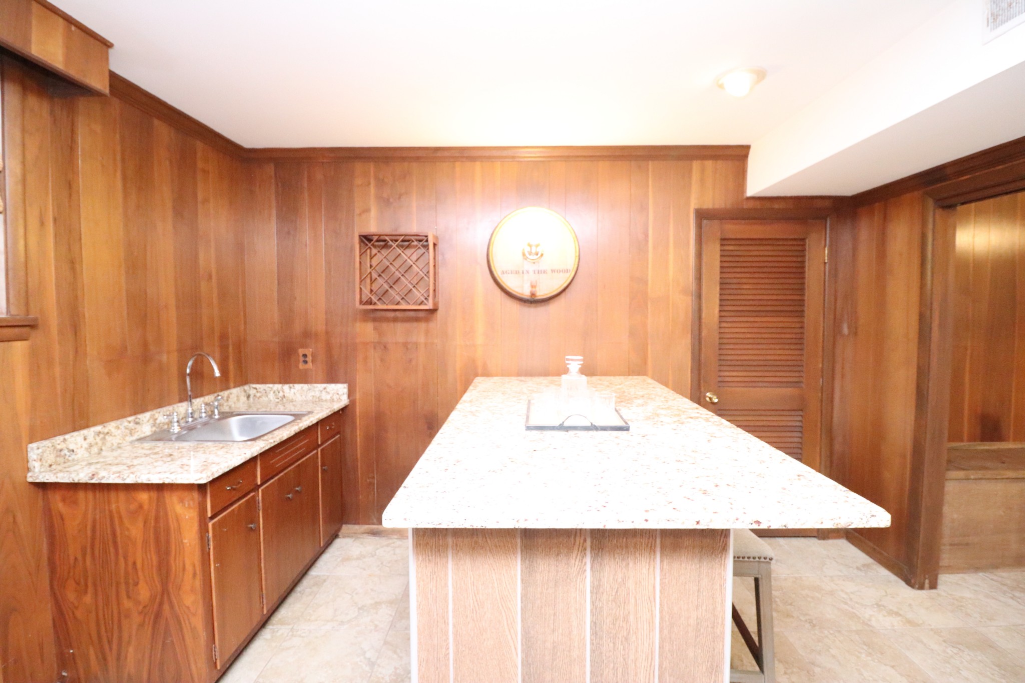 545 Puryears Bend Road Hartsville, TN 37074 - Photo 35 of 50 a bathroom with a granite countertop sink and a mirror