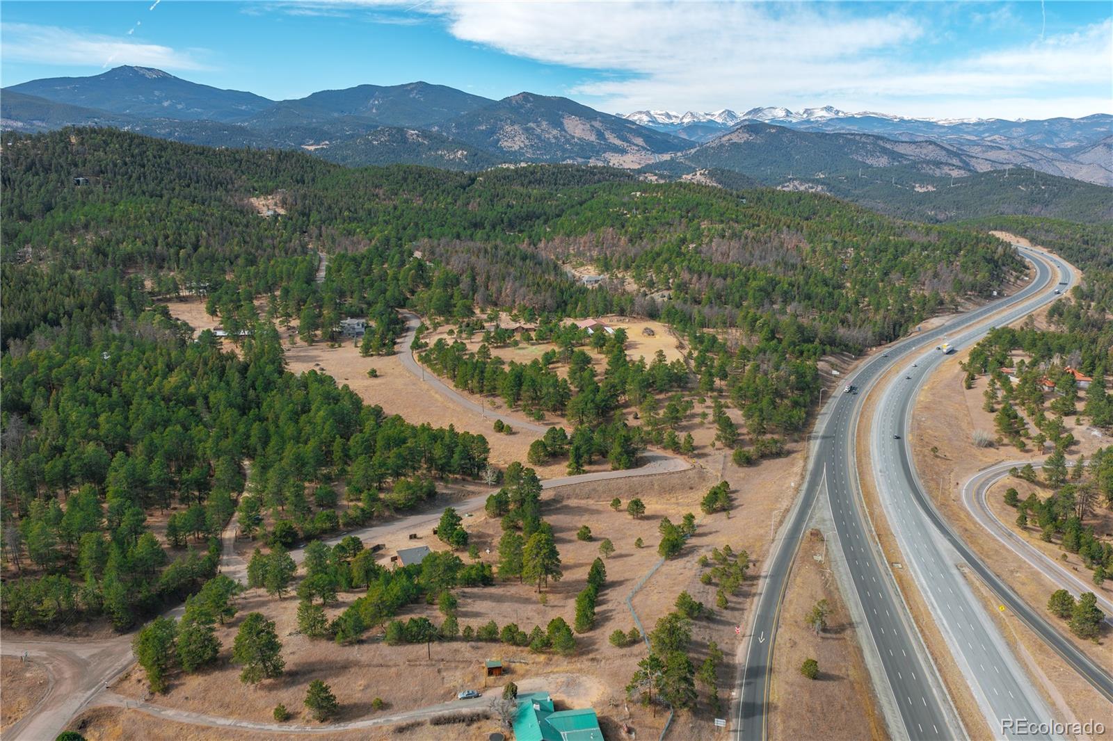 29793 Ruby Ranch Road Evergreen, CO 80439 - Photo 21 of 39 an aerial view of a house