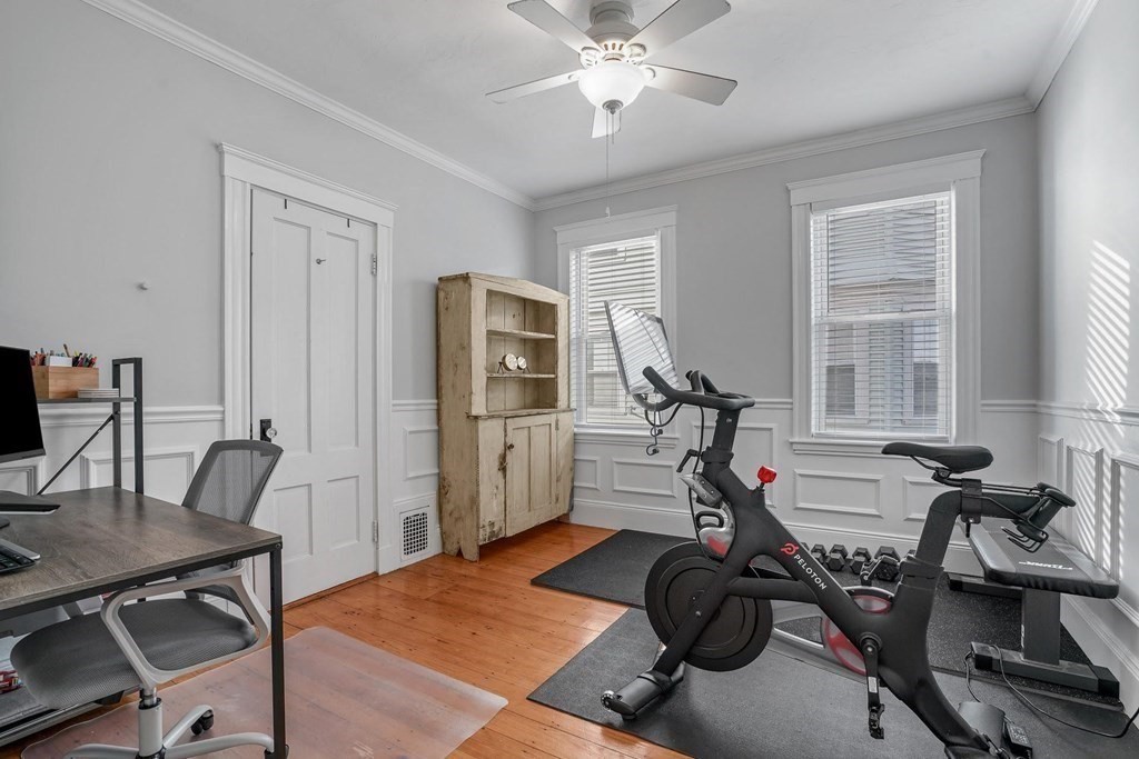 12 Clover Street, Unit 2 Boston, MA 02122 - Photo 8 of 13 a view of a room with gym equipment