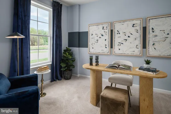 a room with furniture and window