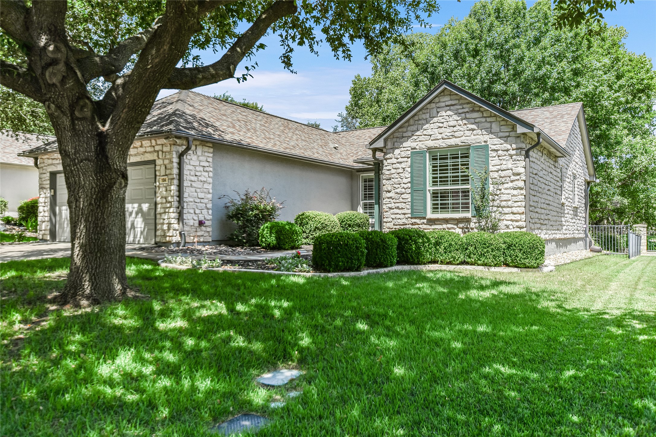 104 Grapevine Lane Georgetown, TX 78633 - Photo 1 of 1 Welcome Home! 104 Grapevine Ln. has beautiful curb appeal and mature trees