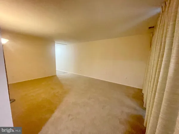 an empty room with an entryway