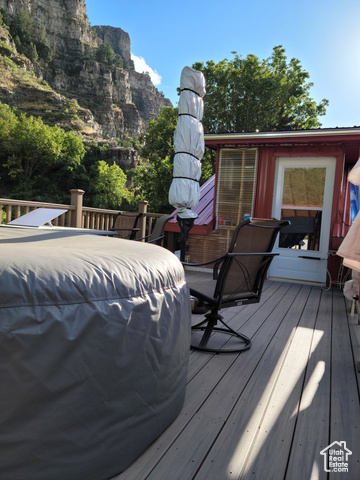 97 East Main Street Stockton, UT 84071 - Photo 11 of 58 Deck featuring a mountain view