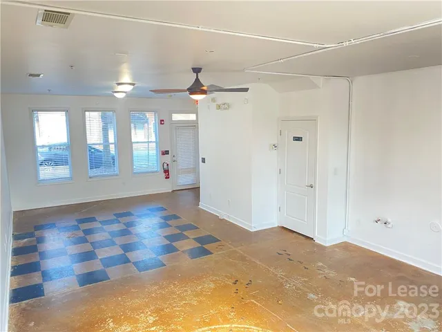 a front view of a building