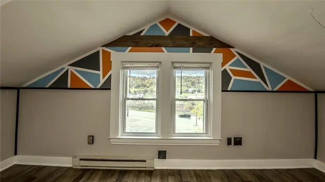 a front view of a house with a window