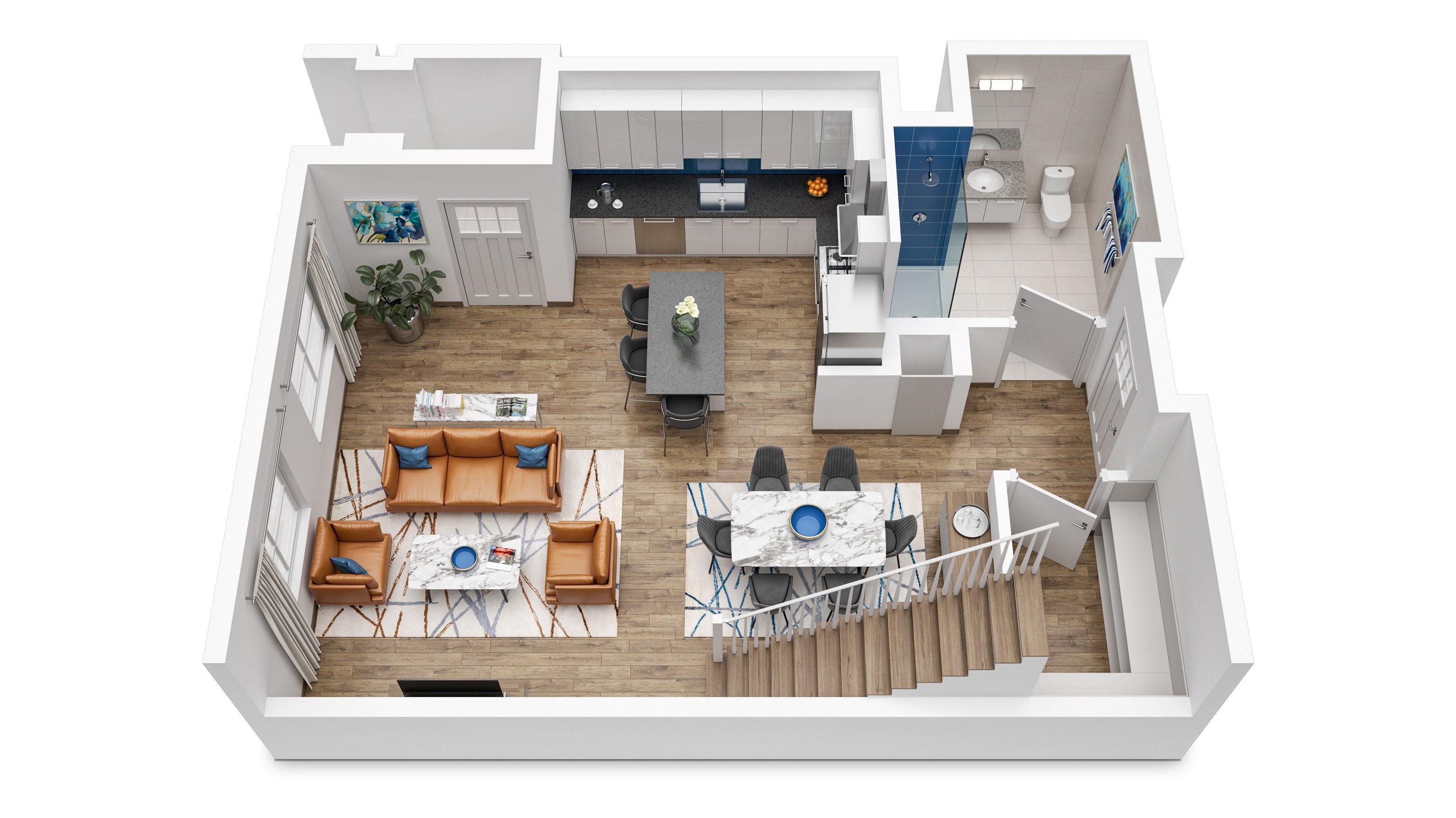 8 Ward Place Montclair, NJ 07042 - Photo 2 of 4 a view of living room with furniture and wooden floor