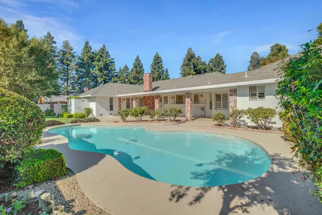 a backyard of a house