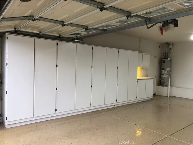 a view of room with garage