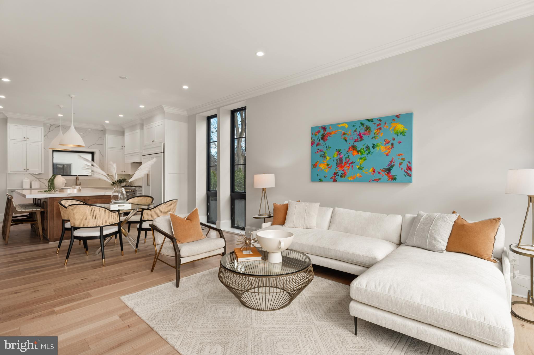 5045 Overlook Road Northwest Washington, DC 20016 - Photo 13 of 50 Open family room, eat-in area, and kitchen