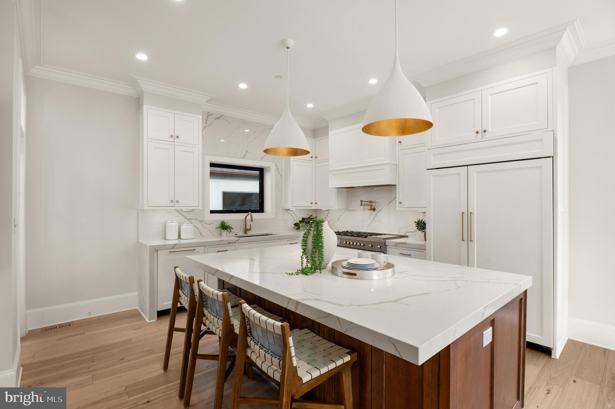 5045 Overlook Road Northwest Washington, DC 20016 - Photo 17 of 50 Gourmet kitchen with island seating