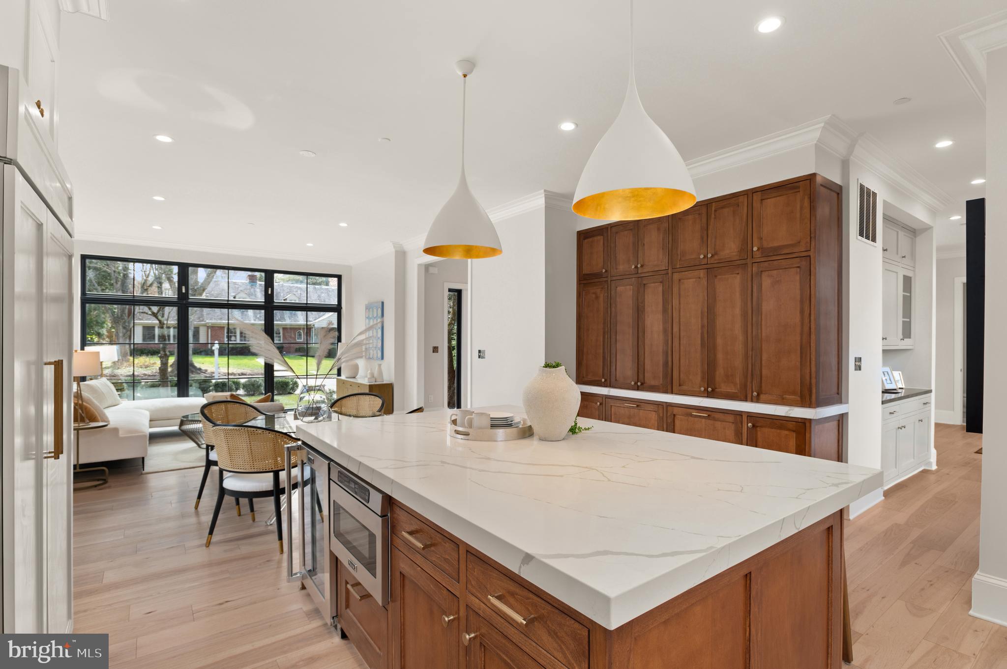 5045 Overlook Road Northwest Washington, DC 20016 - Photo 20 of 50 Large island and wall of pantry storage