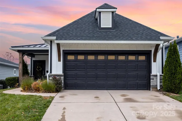 a front view of a house
