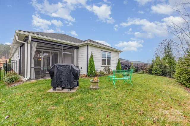 a house view with a garden space
