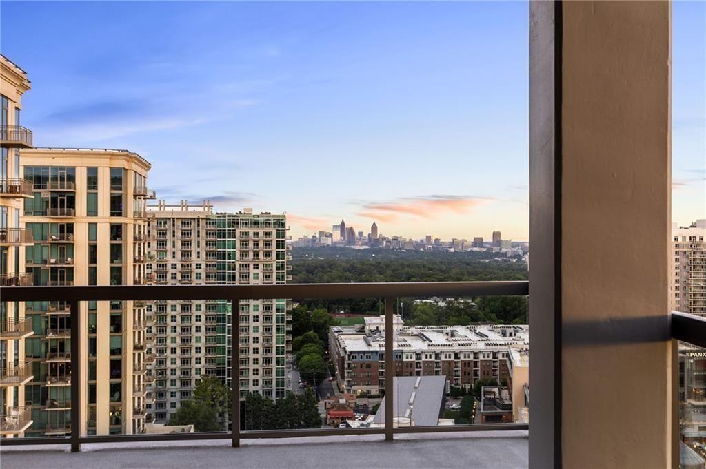 3107 Peachtree Road Northeast, Unit 1803 Atlanta, GA 30305 - Photo 35 of 45 a view of a city from a balcony