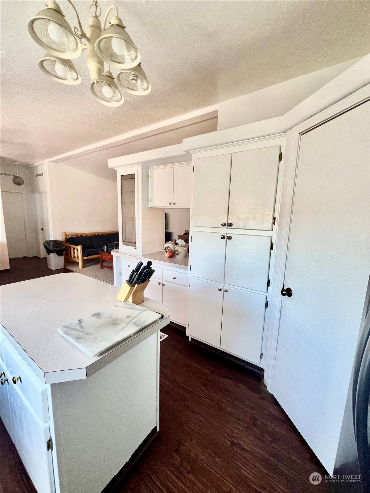256 C Riverside Cutoff Road Riverside, WA 98849 - Photo 13 of 36 a view of kitchen with wooden floor