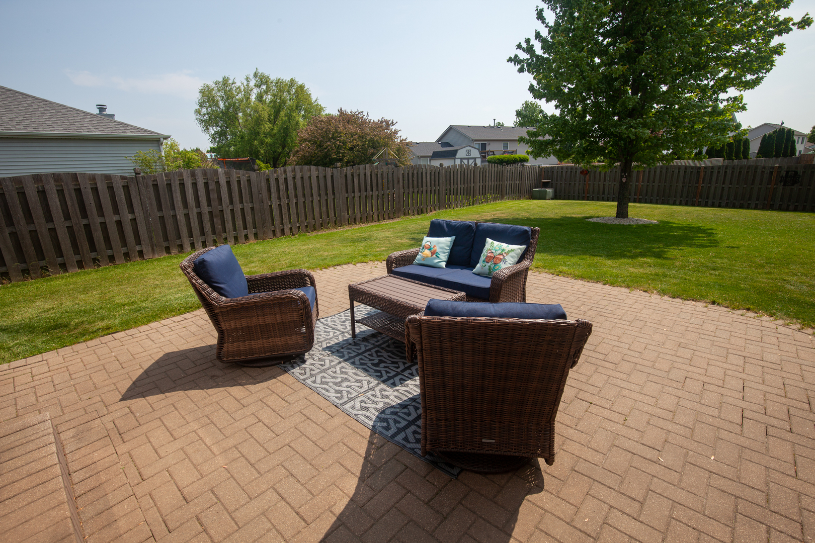 613 Cartwright Trail McHenry, IL 60050 - Photo 22 of 23 a view of a sitting area with furniture in backyard